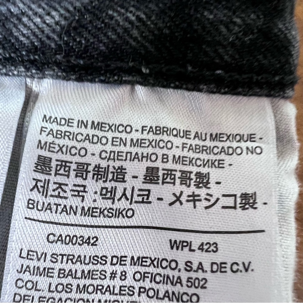 Levi’s 501 Original Jean Shorts Size 28 Washed Black - Picture 14 of 16